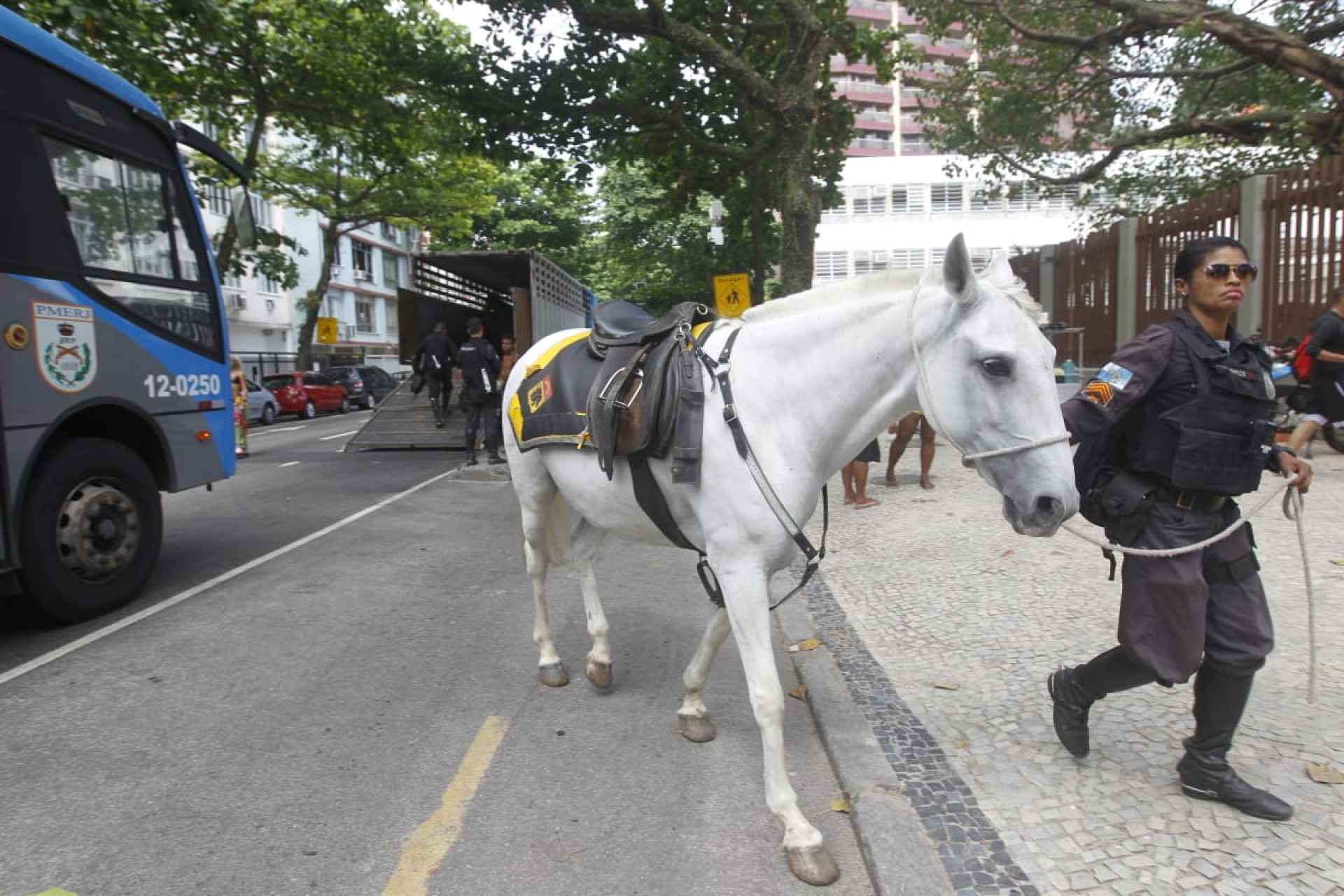 Polícia Militar reforça segurança na Zona Sul - Reginaldo Pimenta/ Agência O Dia