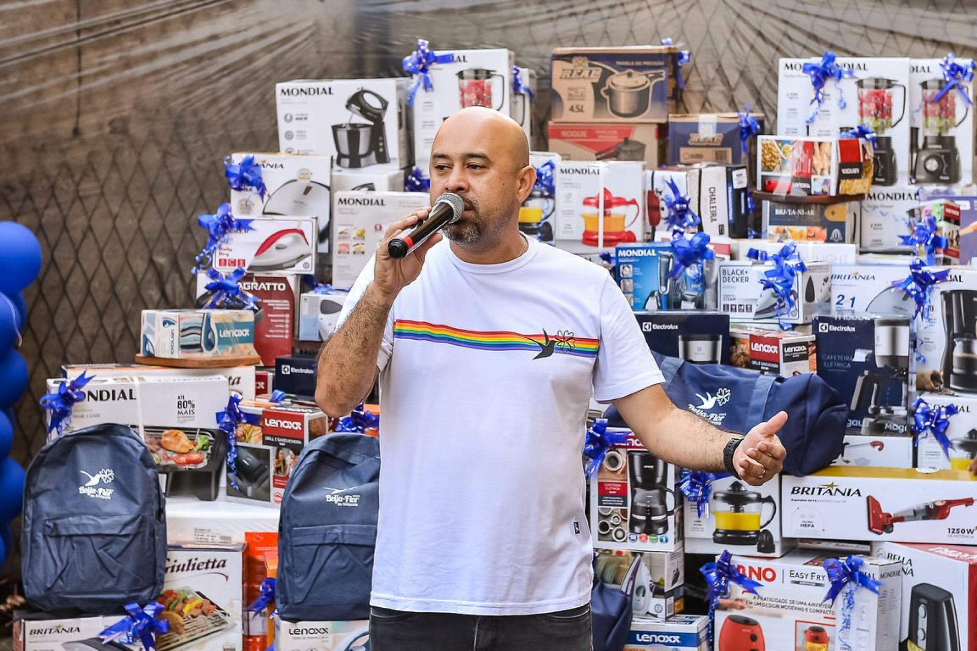 200 eletrodomésticos foram sorteados para os colaboradores  - Divulgação / Eduardo Hollanda