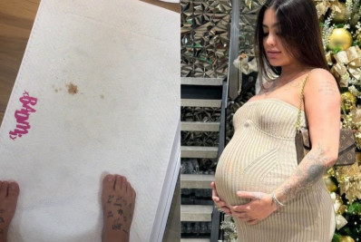 Na reta final da gravidez, MC Mirella se assusta com a saída do tampão: 'Agora o bicho vai pegar'