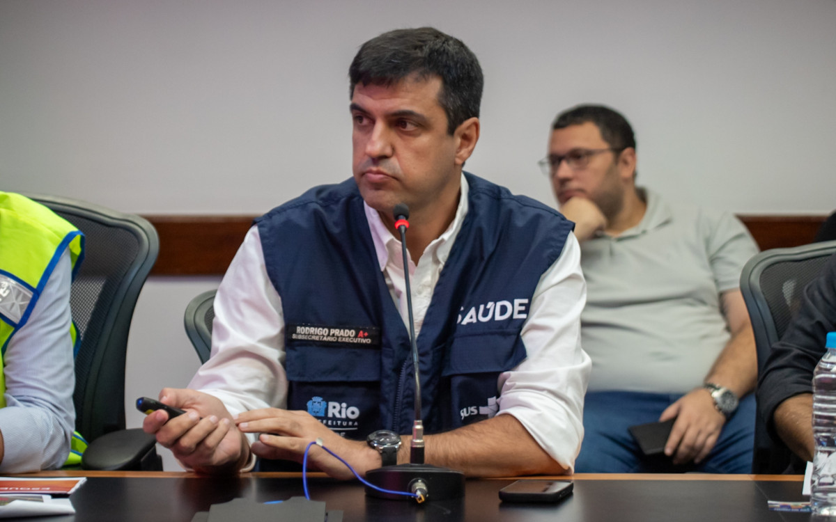 Coletiva da Prefeitura sobre o Réveillon na Sala de Crise do Centro de Operações Rio (COR), nesta terça-feira (26)