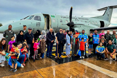 Grupo de repatriados da Faixa de Gaza chega a Campinas