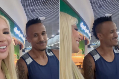 Karoline Lima leva susto ao encontrar sósia do ex, Éder Militão: ‘Que susto’