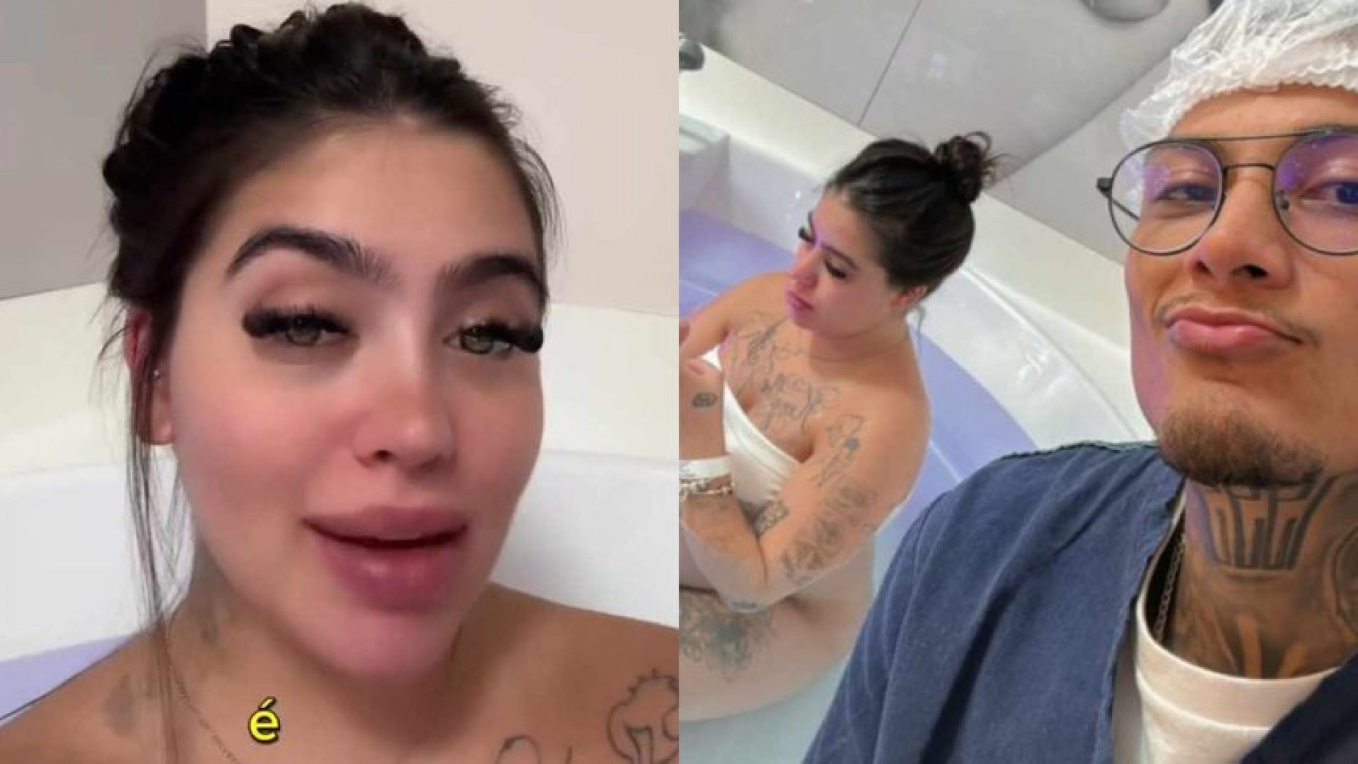 MC Mirella e Dynho Alves estão no hospital para o nascimento da filha, Serena - Reprodução / Instagram