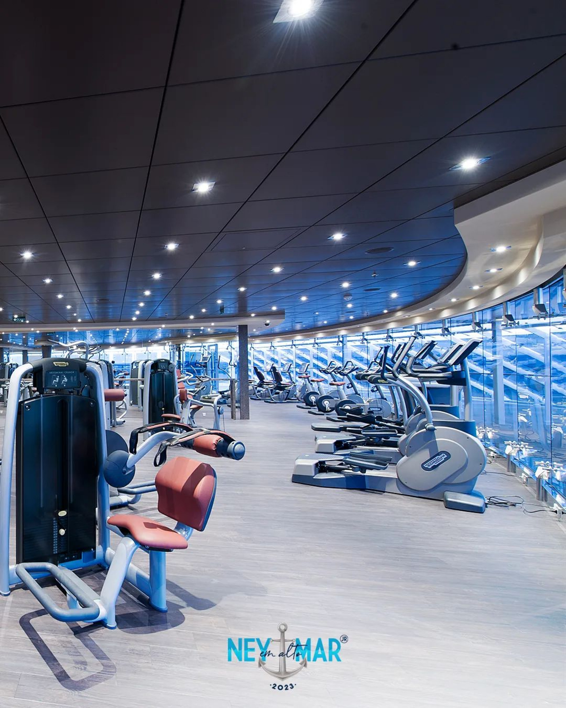 Academia do navio do Neymar - Divulgação / Instagram