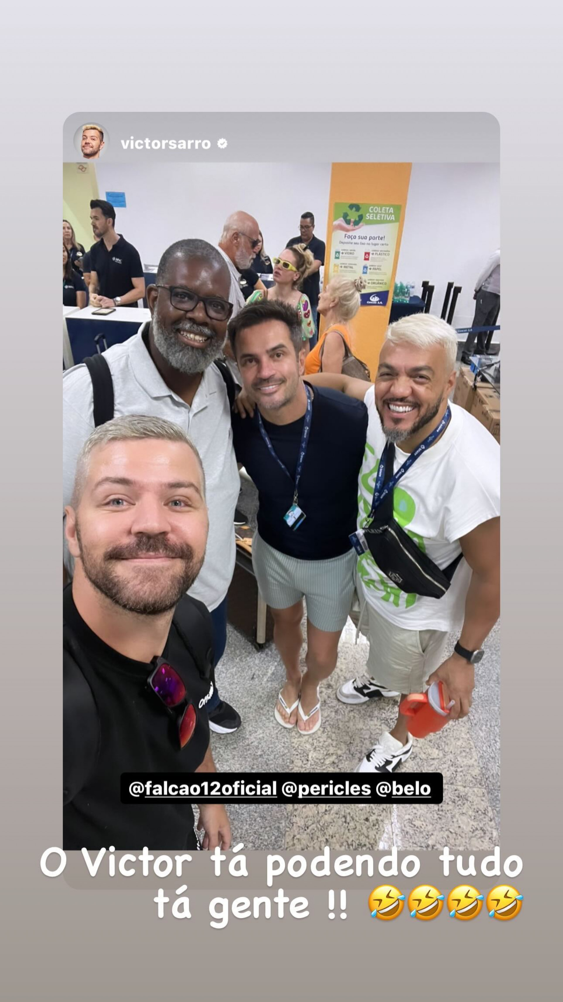 Péricles, Belo, Victor Sarro e Falcão prometem agitar o 'Neyvio' - Reprodução / Instagram