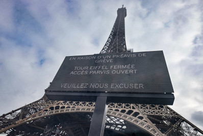 Torre Eiffel é fechada por greve de funcionários