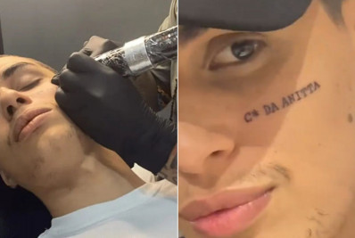 Fã tatua 'c* da Anitta' no rosto em homenagem a cantora e viraliza