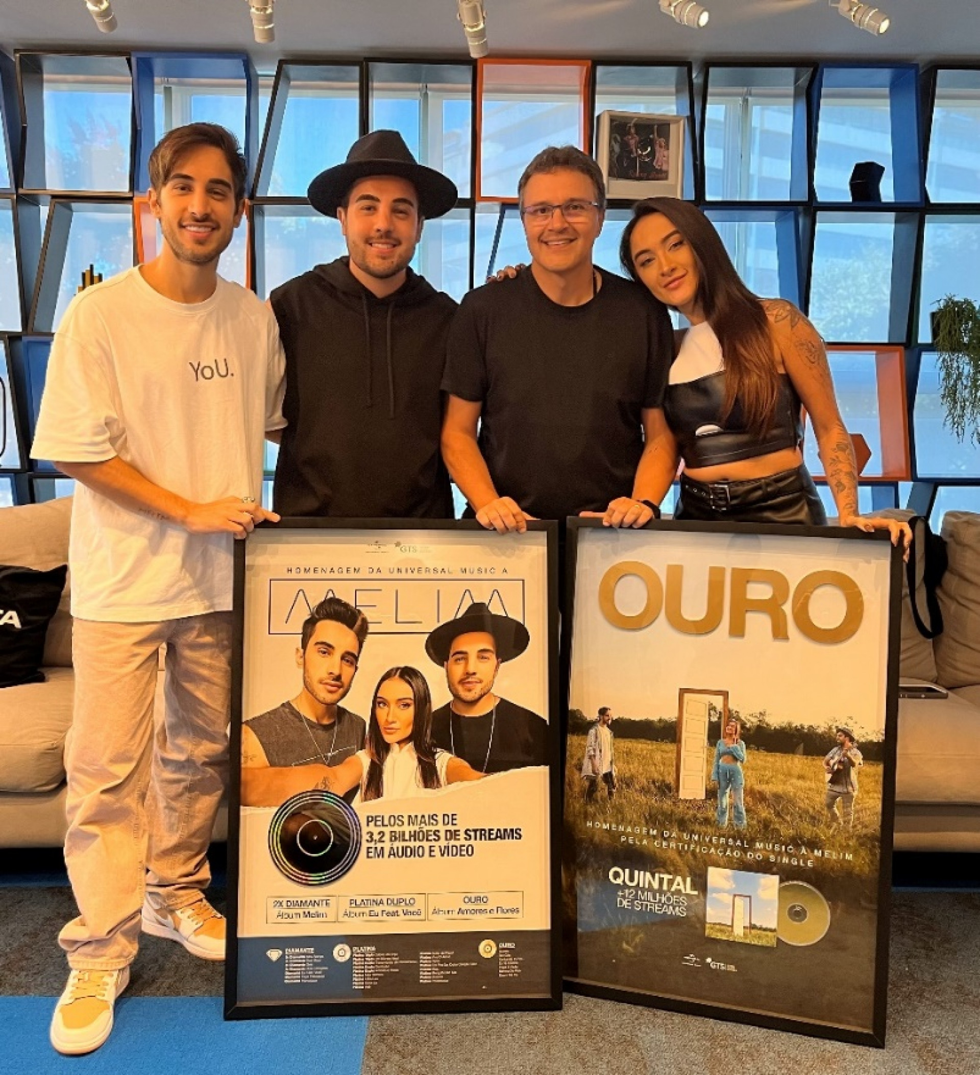 Melim recebe homenagem por seus 3 bilhões de streams - Divulgação