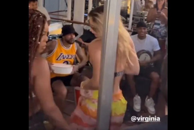 Virginia Fonseca rebola até o chão enquanto Neymar canta em cruzeiro