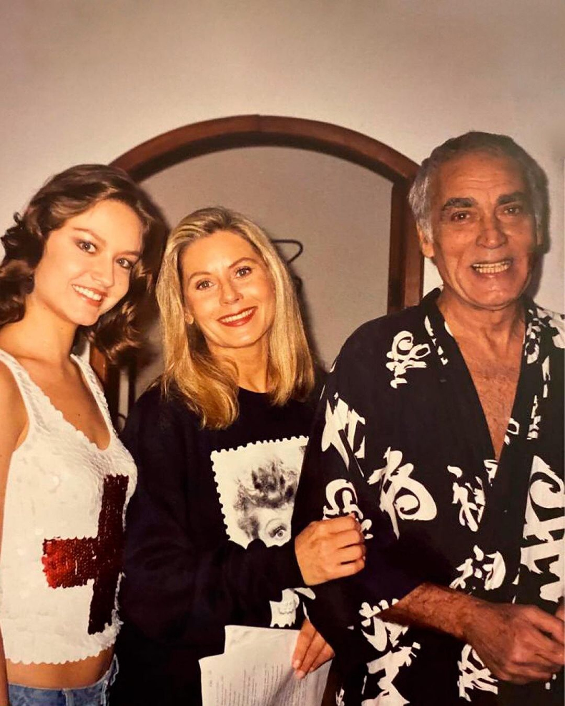 Vera Fischer nos bastidores do filme 