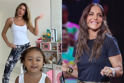 Ivete Sangalo compartilha vídeo da filha de Lore e Léo Santana dançando seu hit: 'Titia ama demais'