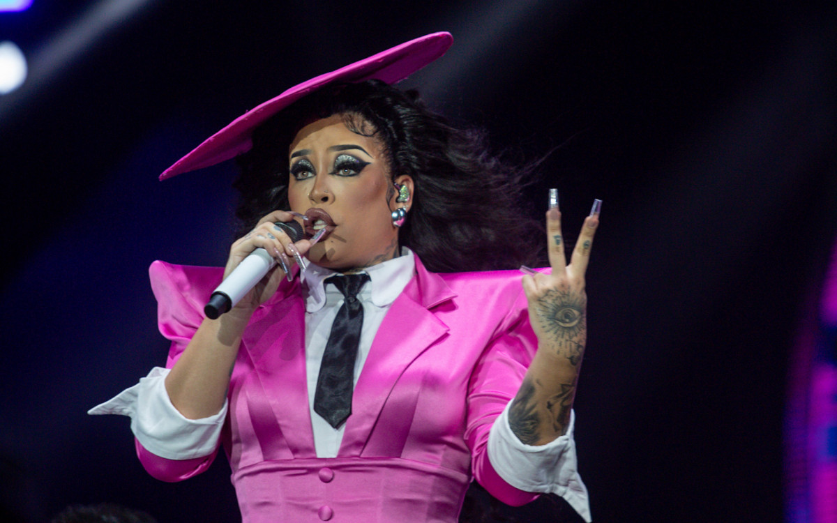 Réveillon Rio 2024, apresentação da cantora Gloria Groove no palco Copacabana na noite deste domingo (31)