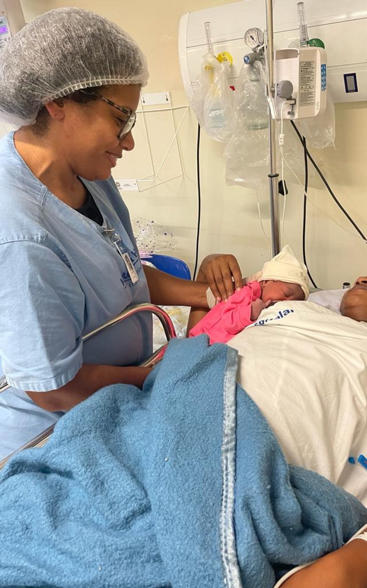 Elysa foi o primeiro bebê de 2024 da rede pública do Rio - Divulgação / Secretaria Municipal de Saúde