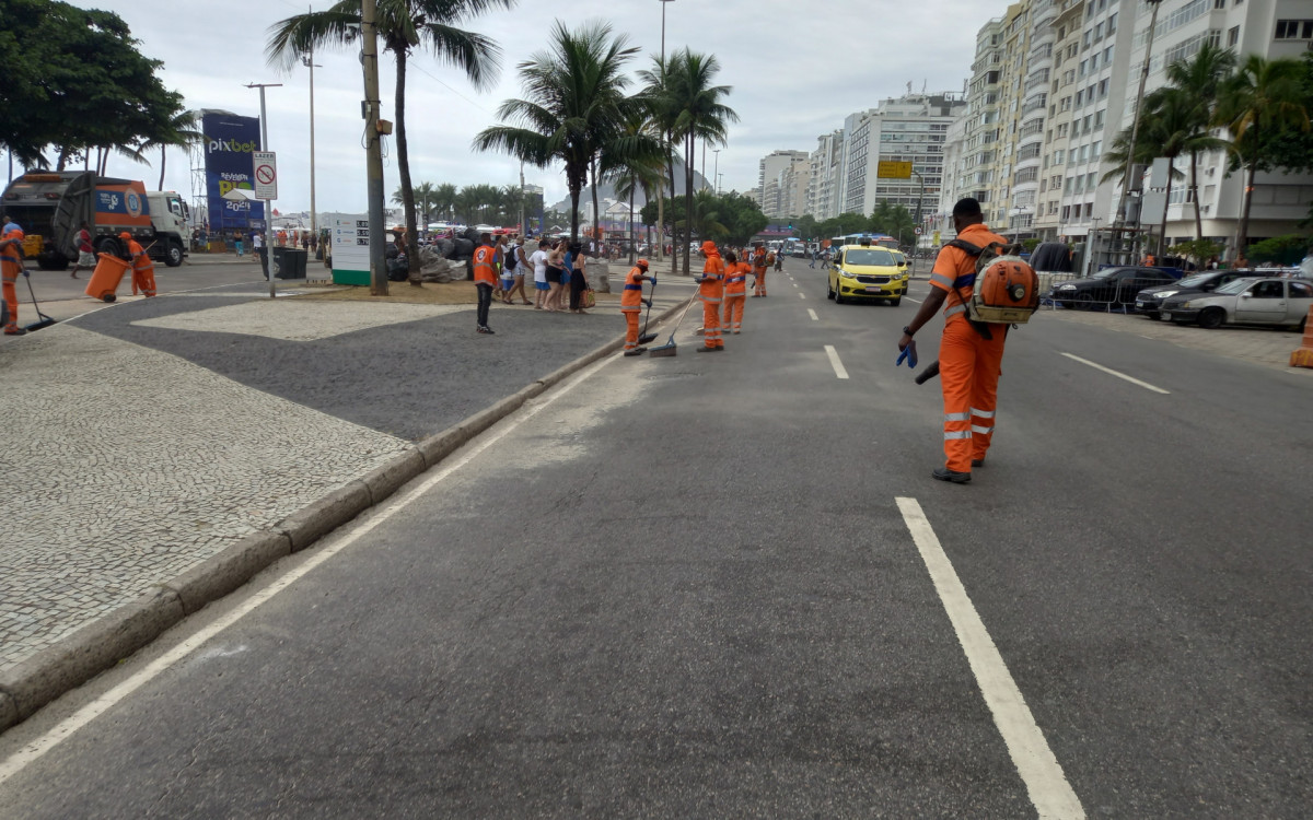 Companhia atuou com mais de 4 mil garis nos pontos oficiais de festa no Rio