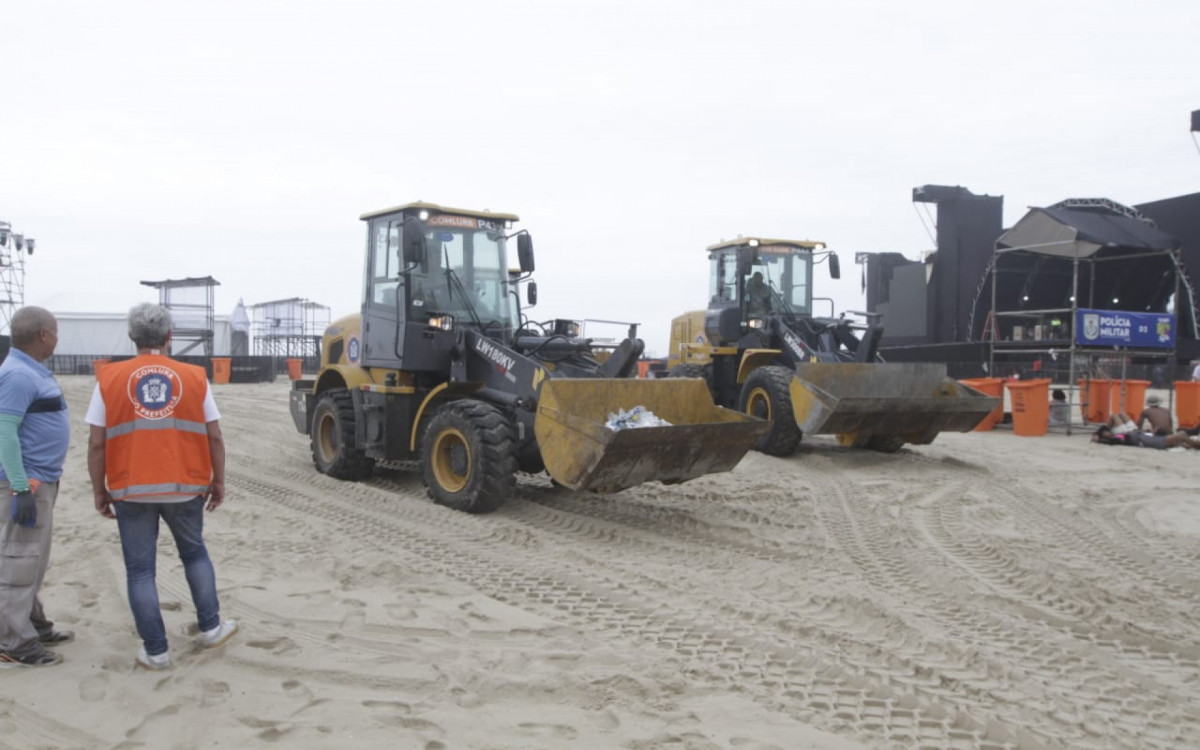 Megaoperação de limpeza contou ainda com 215 veículo