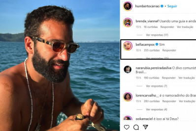 Bella Campos faz comentário misterioso em foto de Humberto Carrão: 'Sim'