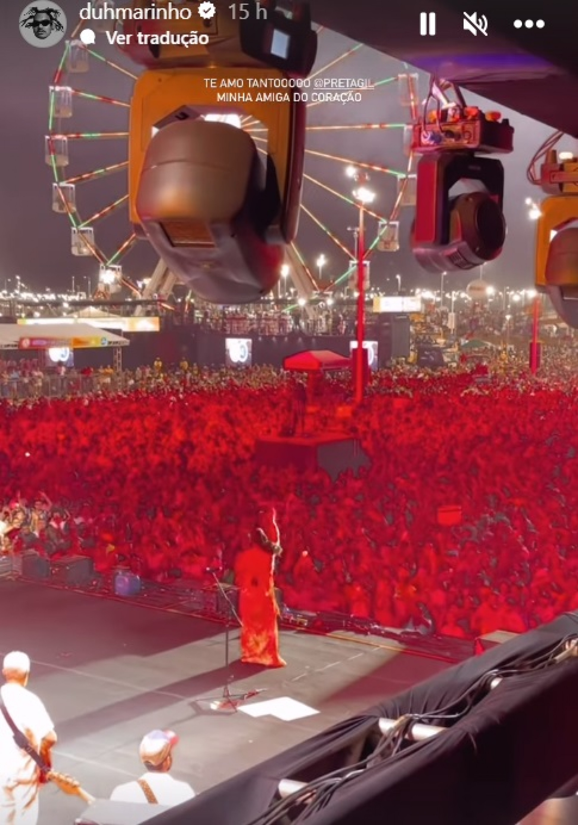 Ao lado da família, Preta Gil faz seu primeiro grande show na Virada Salvador - Reprodução Internet