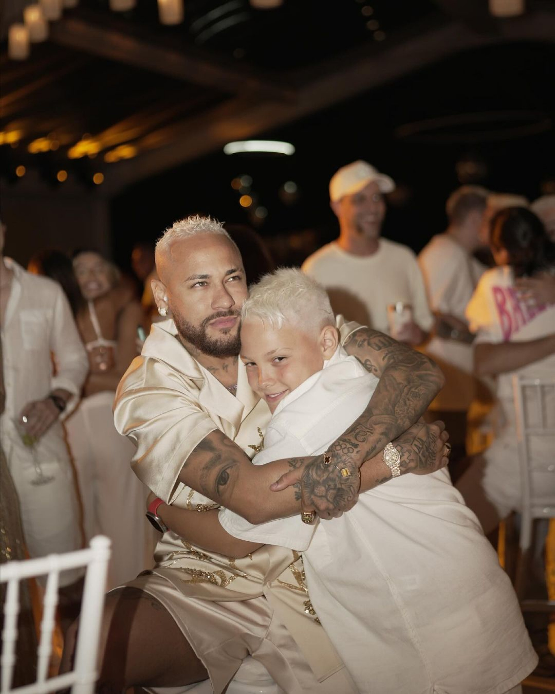 Neymar e Davi Lucca - Reprodução