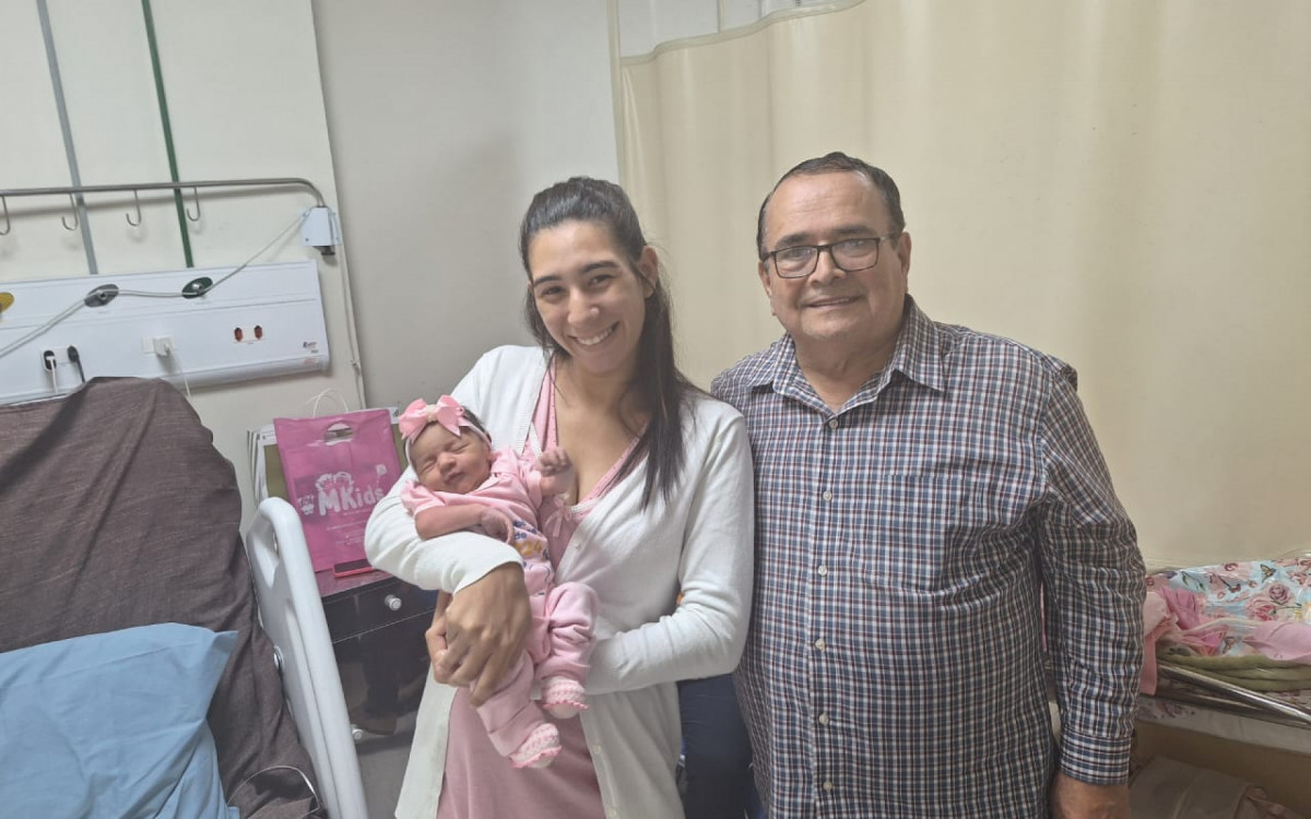 Eloísa foi a primeira bebê nascida em 2024 em Caxias - Divulgação