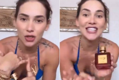Em vídeo, Leonardo manda Virgínia Fonseca 'calar a boca' durante publi de perfume; assista