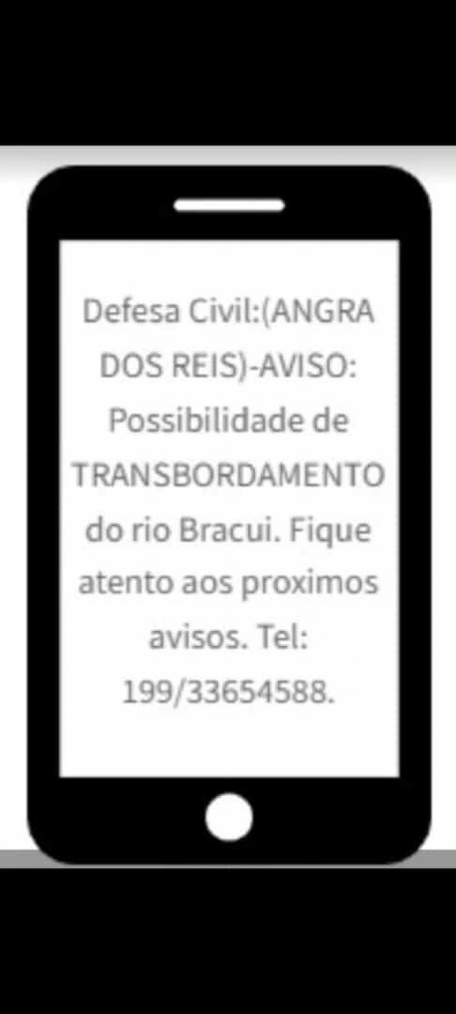 Aviso emitido pela Defesa Civil Municipal  - Divulga&ccedil;&atilde;o