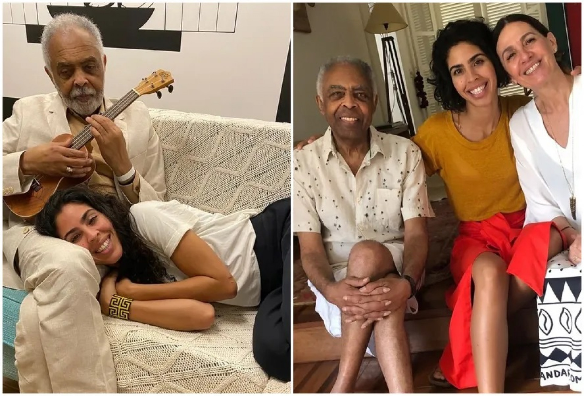 Gilberto Gil celebra o aniversário de Bela Gil - Reprodução / Instagram