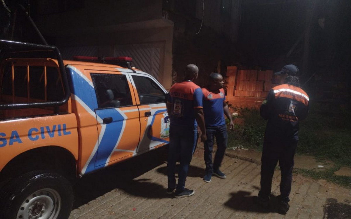Defesa Civil de Mesquita atendeu três ocorrências com o temporal desta noite
