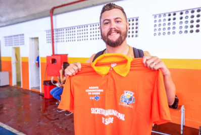 Secretaria de Saúde de Belford Roxo entrega novos uniformes para os agentes comunitários