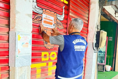 Vigilância Sanitária de Belford Roxo e Polícia Civil interditam açougue no Parque São Vicente