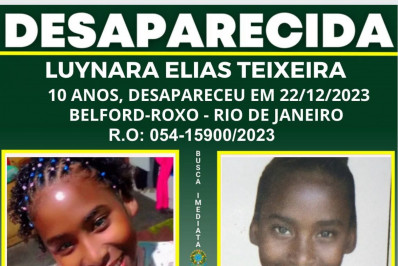 'Só quero ela de volta', desabafa mãe de menina desaparecida há 15 dias em Belford Roxo