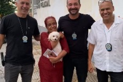Policiais civis resgatam cachorrinha que dona acreditava ter sido furtada