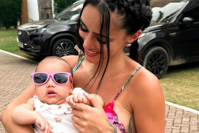 Bruna Biancardi celebra 3 meses da filha Mavie: 'Minha duplinha'