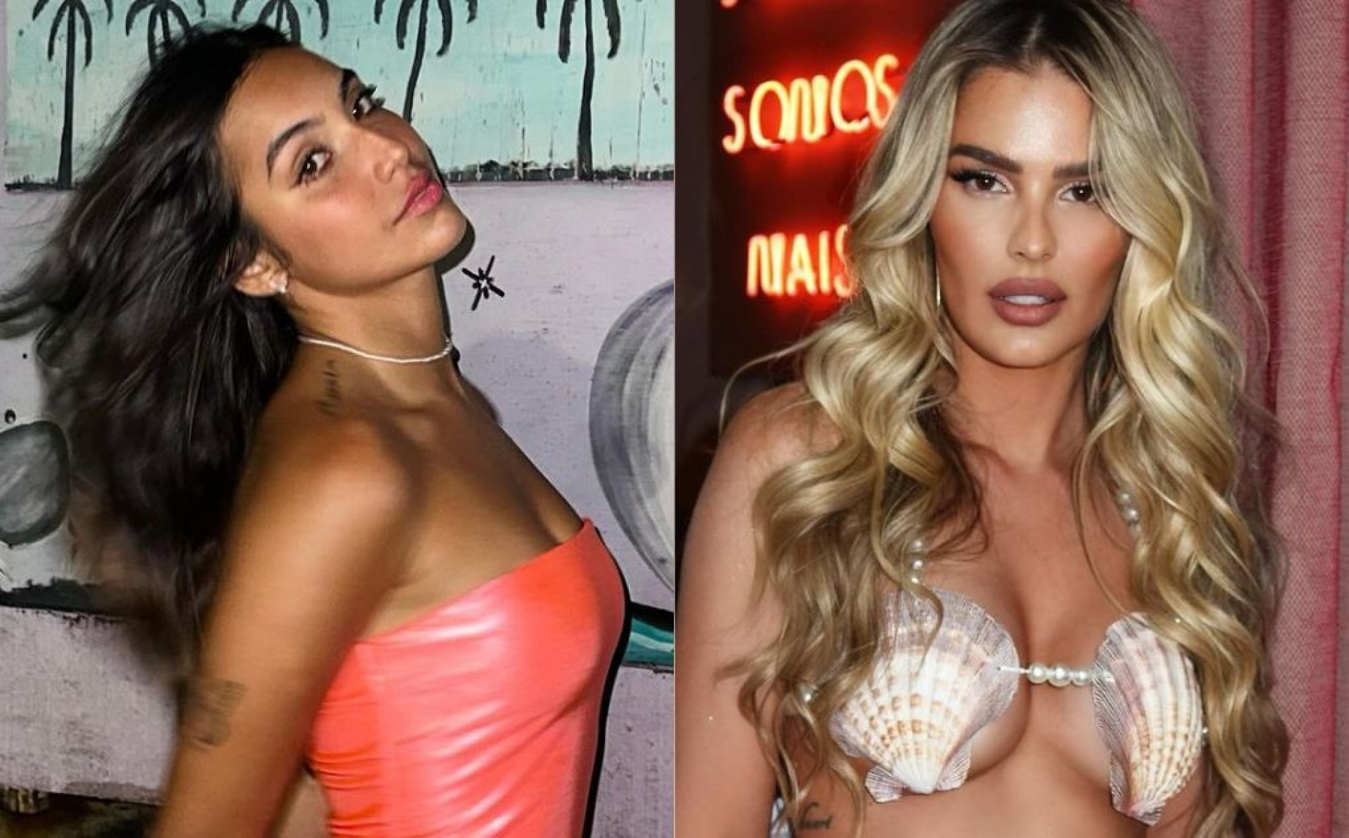 Vanessa Lopes e Yasmin Brunet têm uma trata fora da casa do 'BBB 24' - Reprodução / Instagram