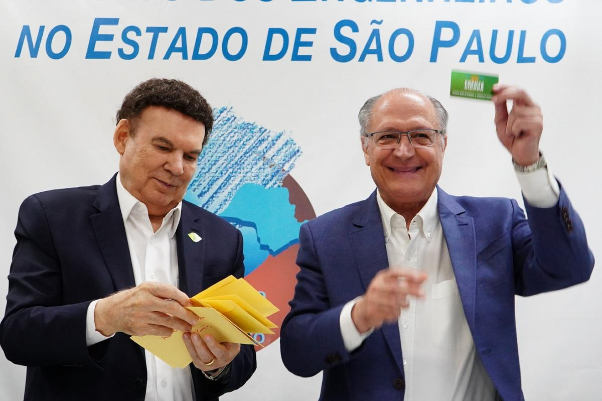 Campos Machcado ao lado do atual vice-presidente da República, Geraldo Alckmin - Divulgação