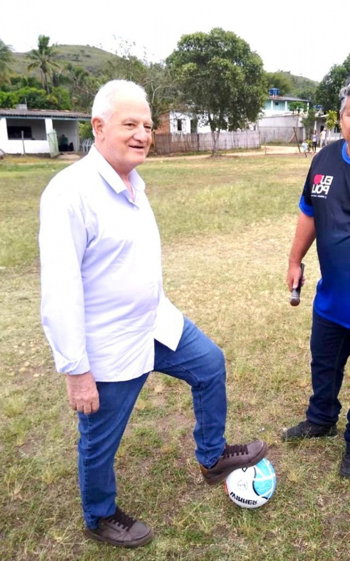 Prefeito Alfredão, secretário de Esportes & Lazer Eduardo do Toldo - Foto- Fred Boechat