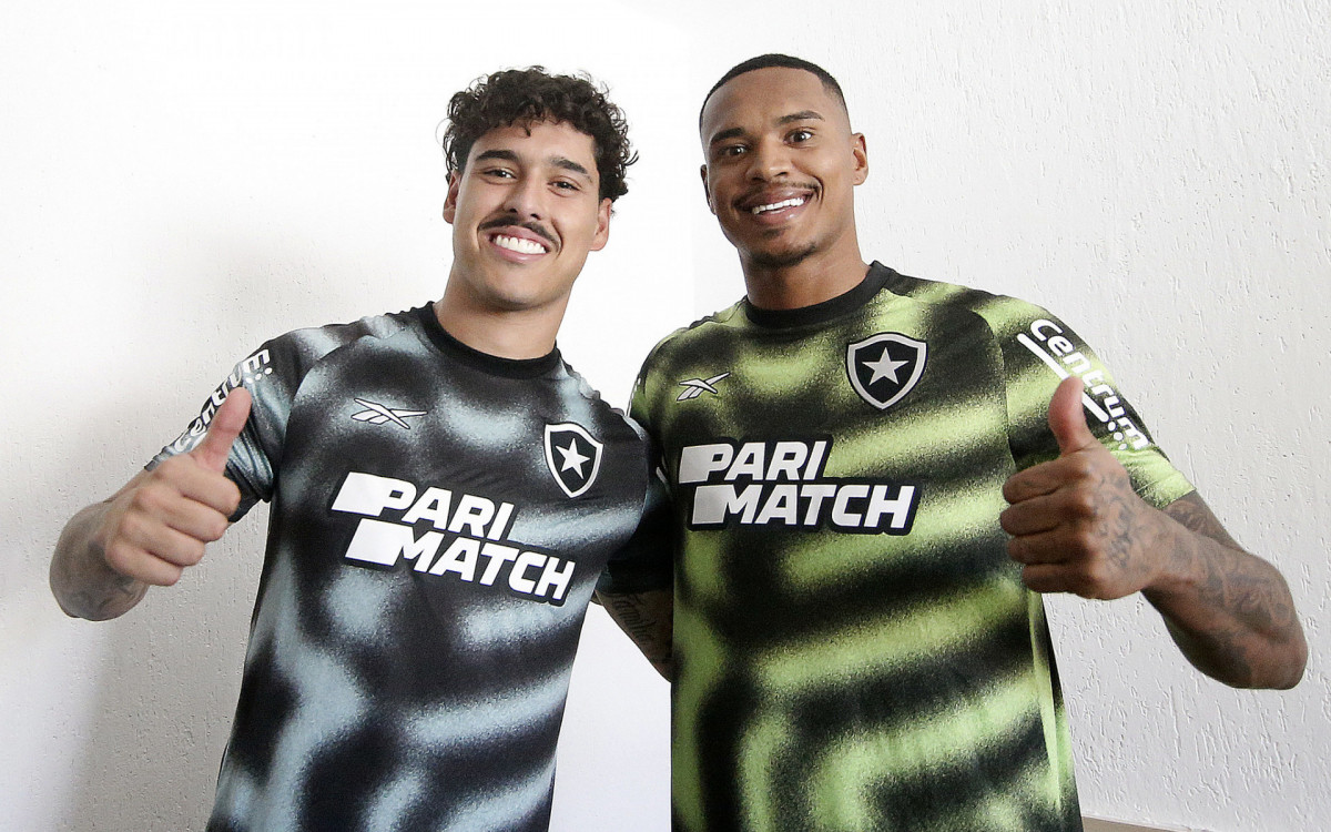 Lucas Halter, à esquerda, e John, à direita, são reforços do Botafogo