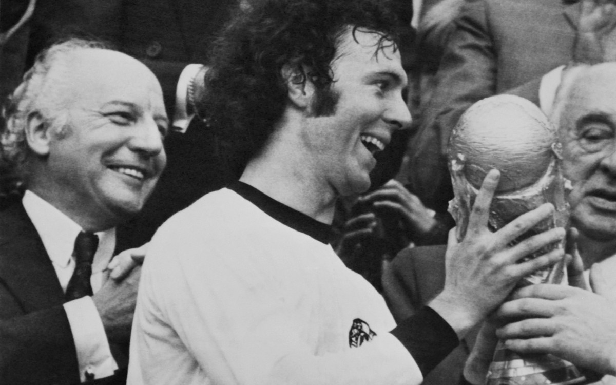 Beckenbauer é um dos grandes nomes da Alemanha e conquistou a Copa do Mundo de 1974