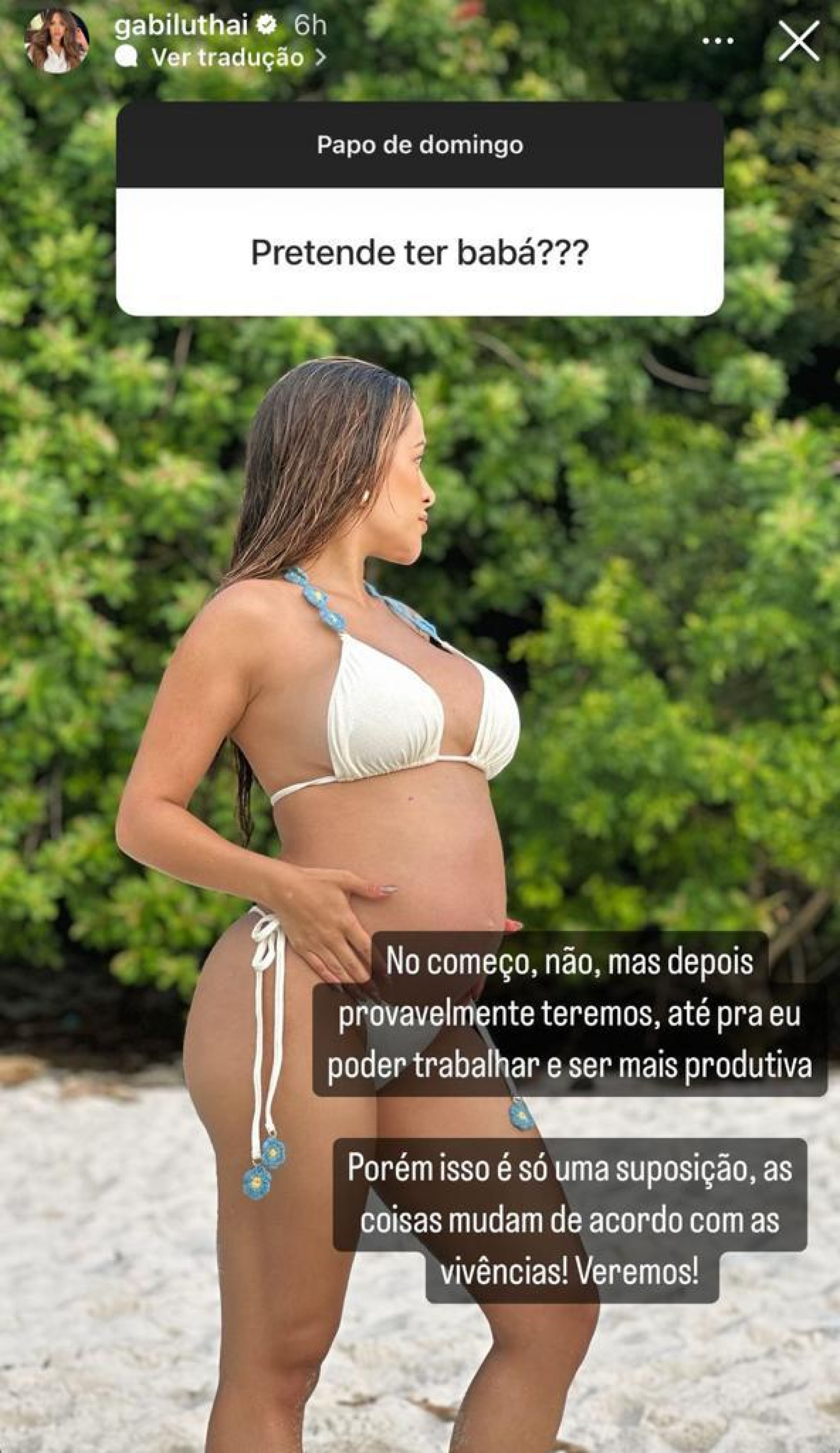 Gabi Luthai responde perguntas de f&atilde;s - Reprodu&ccedil;&atilde;o/Instagram