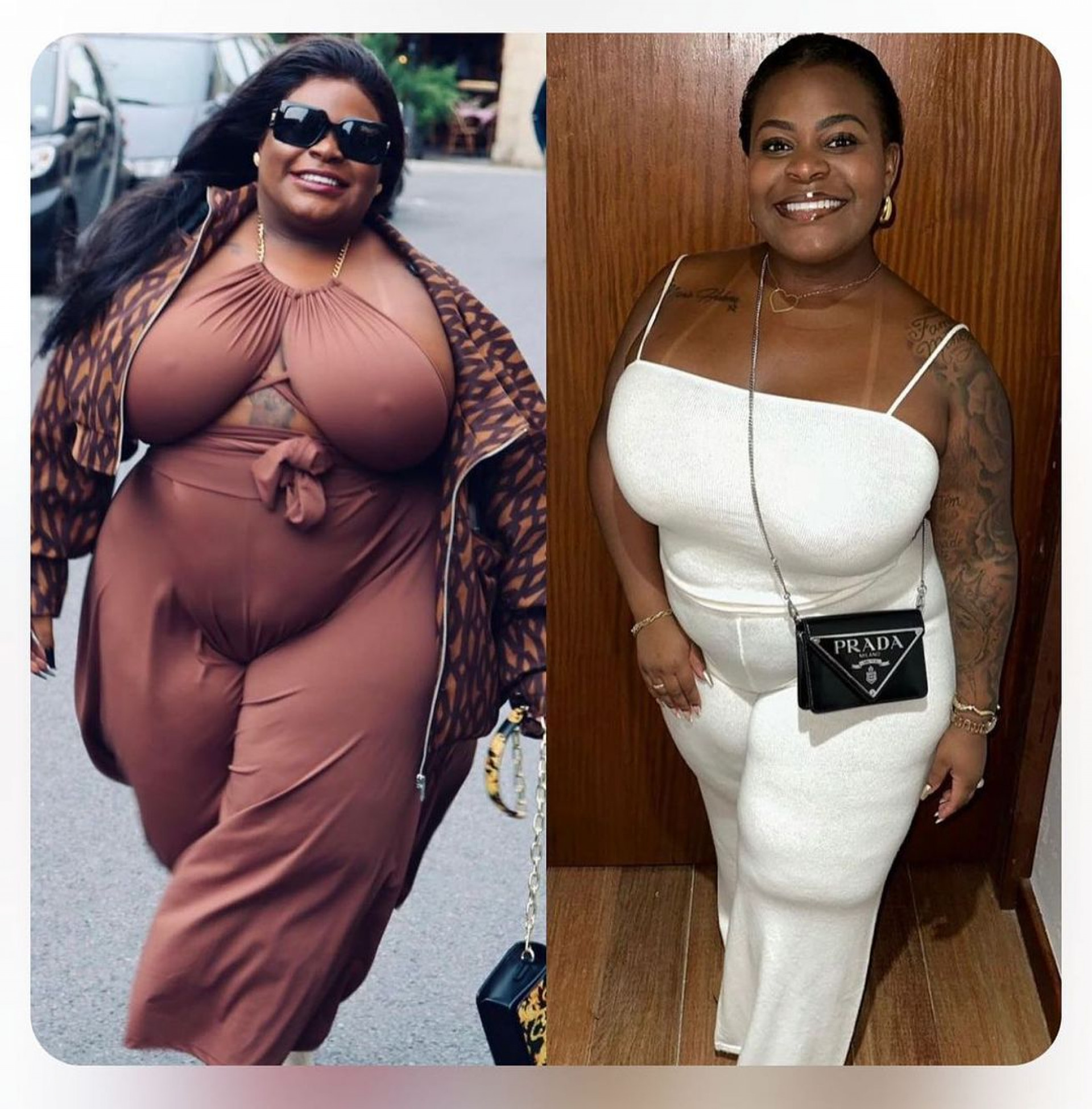 Jojo Todynho antes e depois da cirurgia bariátrica  - Reprodução / Instagram 
