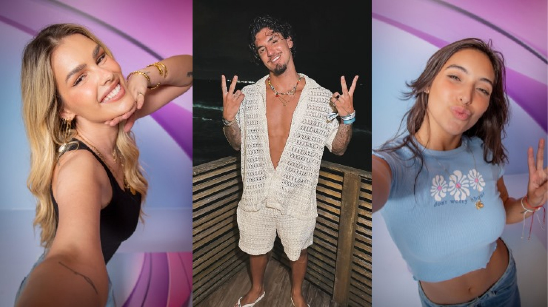 Confinadas no 'BBB 24', Yasmin Brunet e Vanessa Lopes já viveram um romance com Gabriel Medina - Reprodução / TV Globo / Instagram
