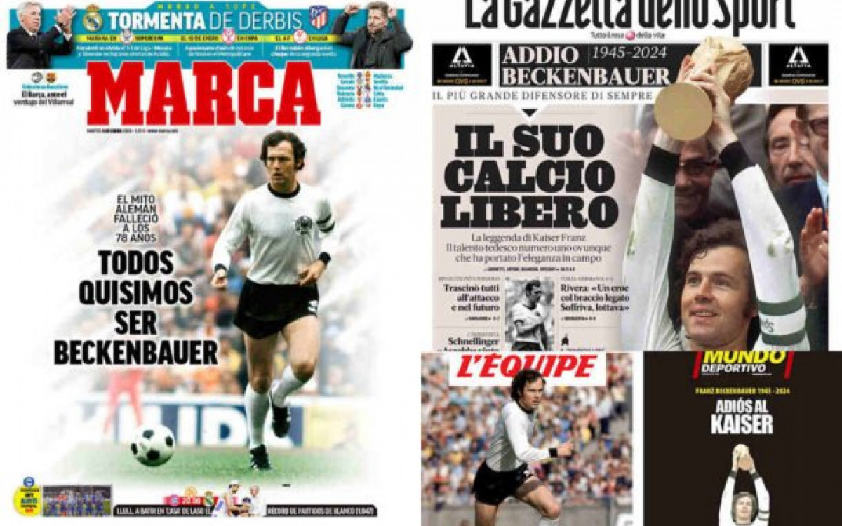 Imprensa internacional repercute a morte de Beckenbauer