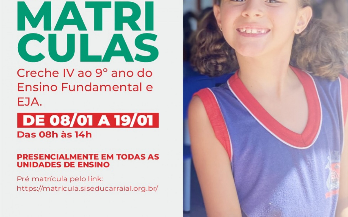 Banner de Pré-matrículas 