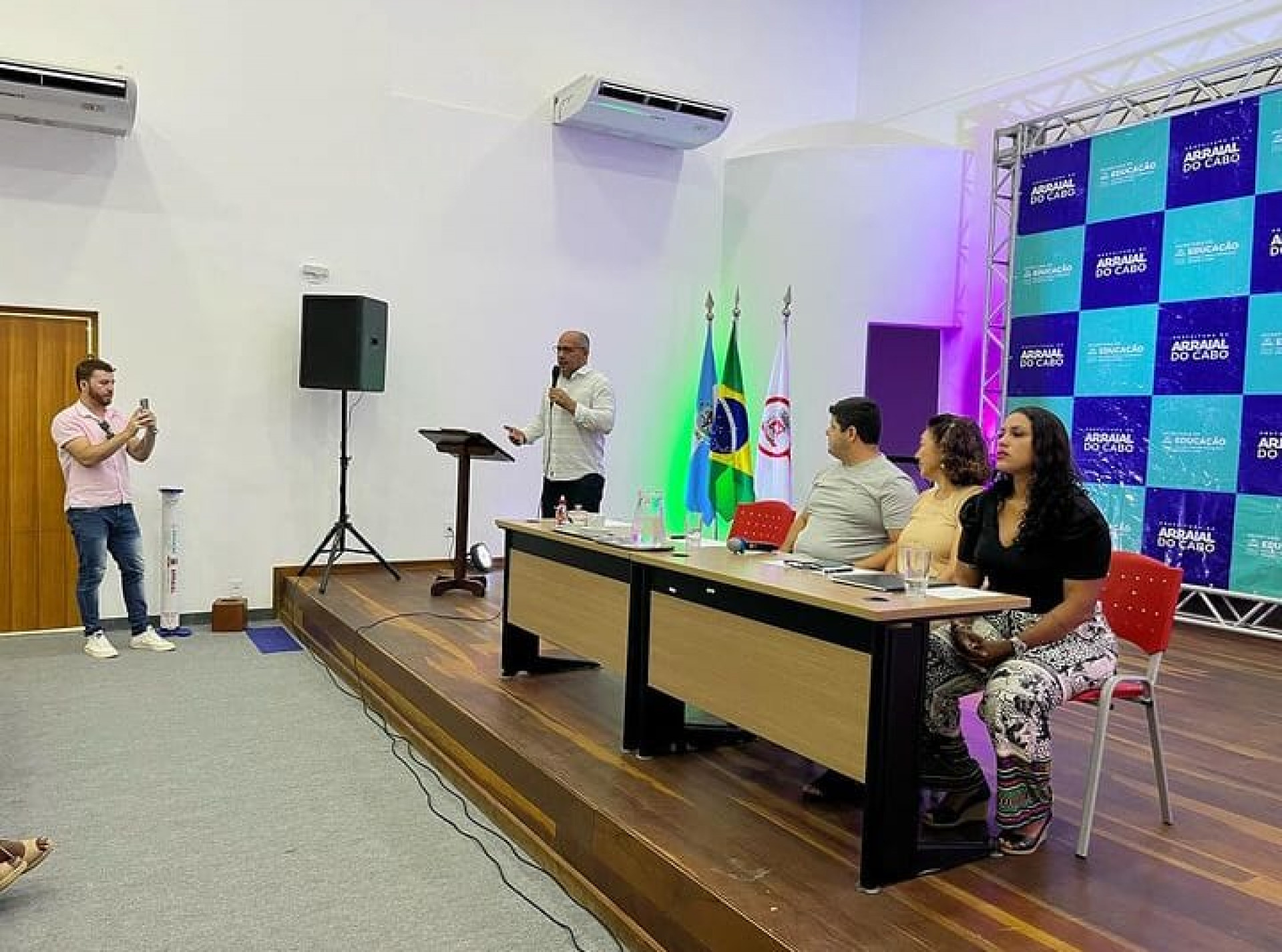 Cerimônia de posse dos diretores de escolas eleitos para o novo triênio no Centro Cultural Manoel Camargo - Divulgação/ Ascom