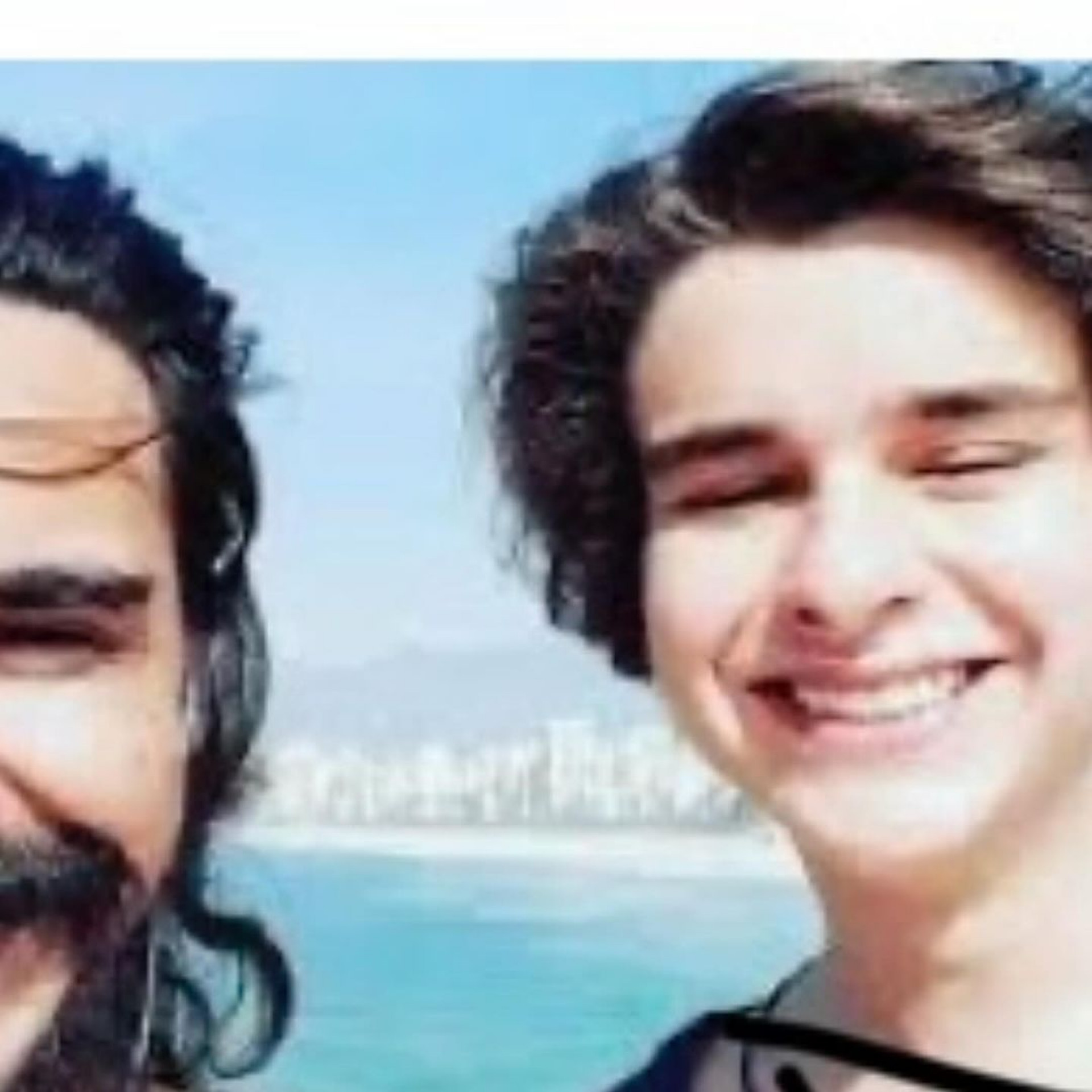 André Gonçalves e o filho, Pedro Rios - Reprodução Internet