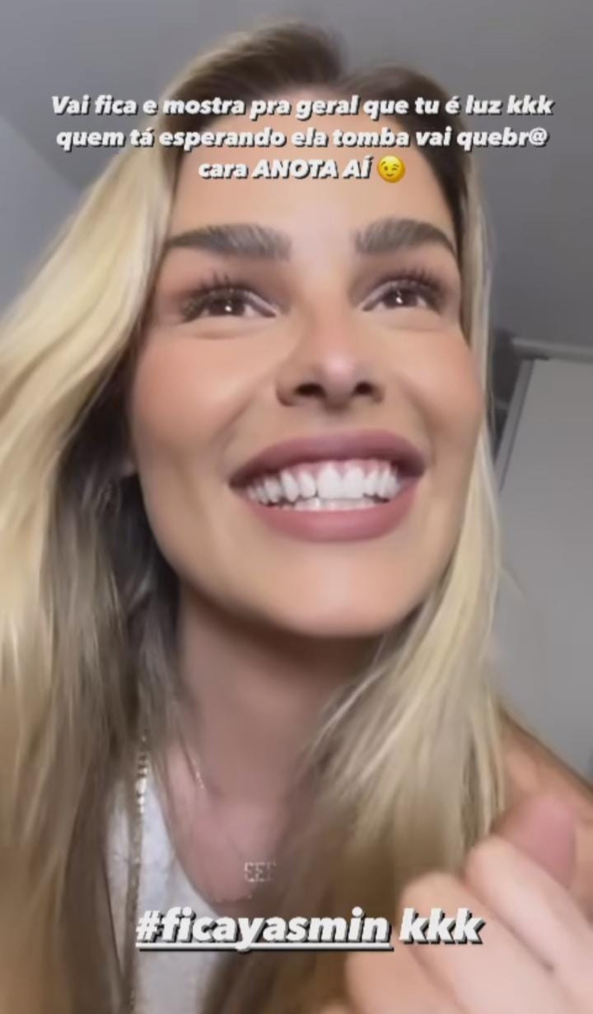 Yasmin Brunet manda recado para MC Daniel antes de ficar confinada no 'BBB 24' - Reprodução/Instagram