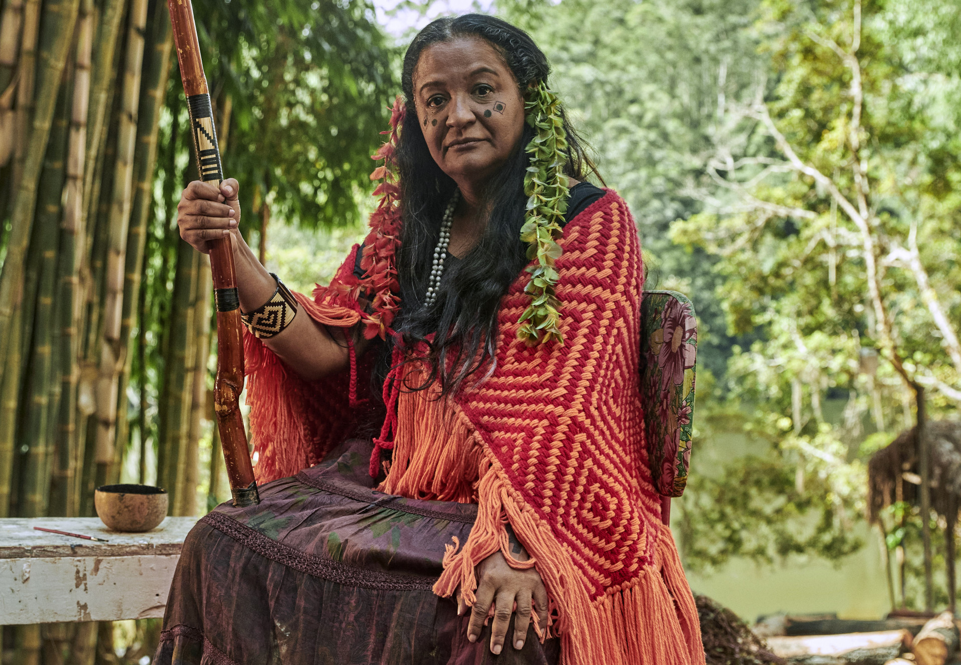 Claudia di Moura como a personagem Ga - Aline Arruda / Netflix