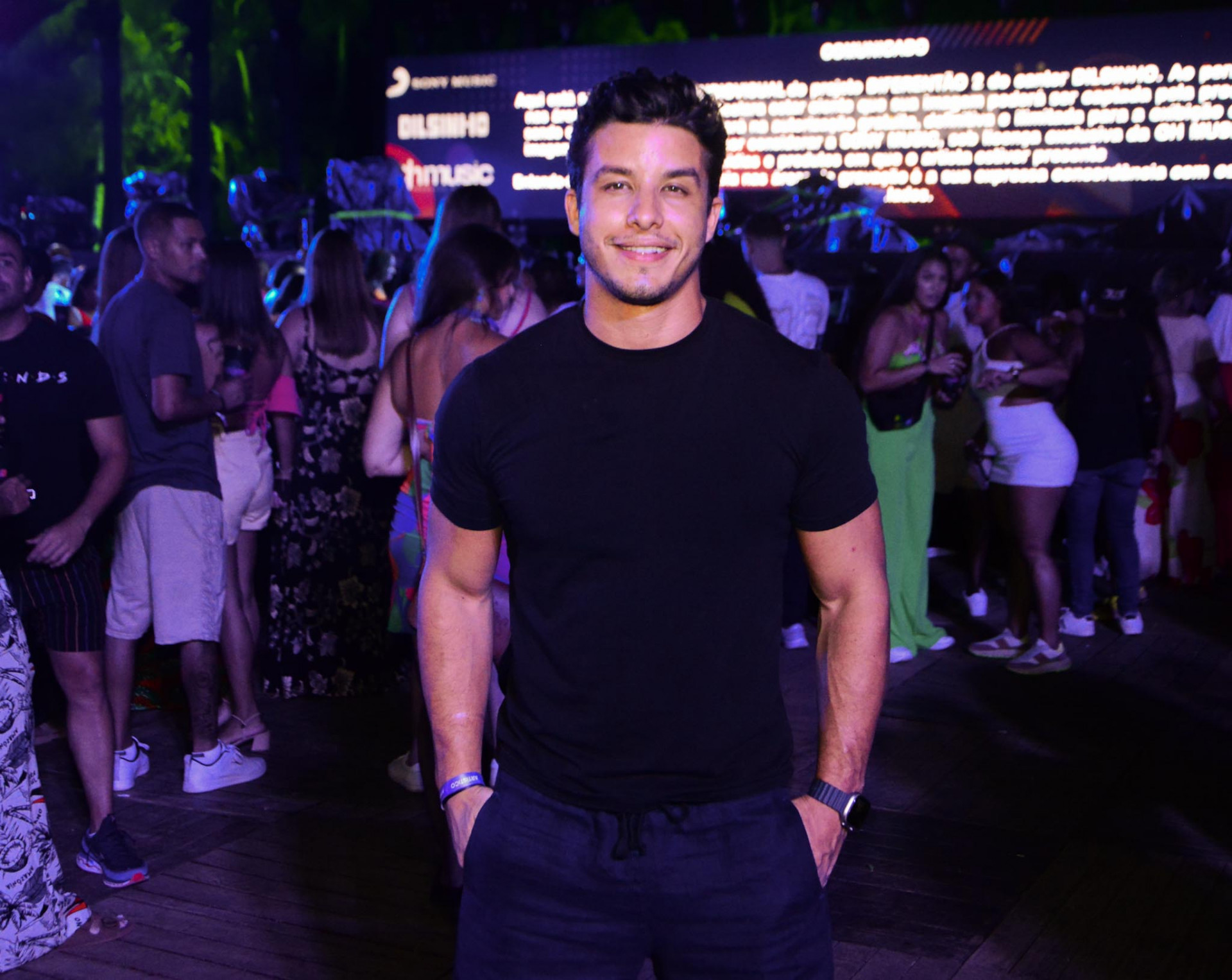 Ricky Tavares na gravação do DVD de Dilsinho - Webert Belicio/ Agnews