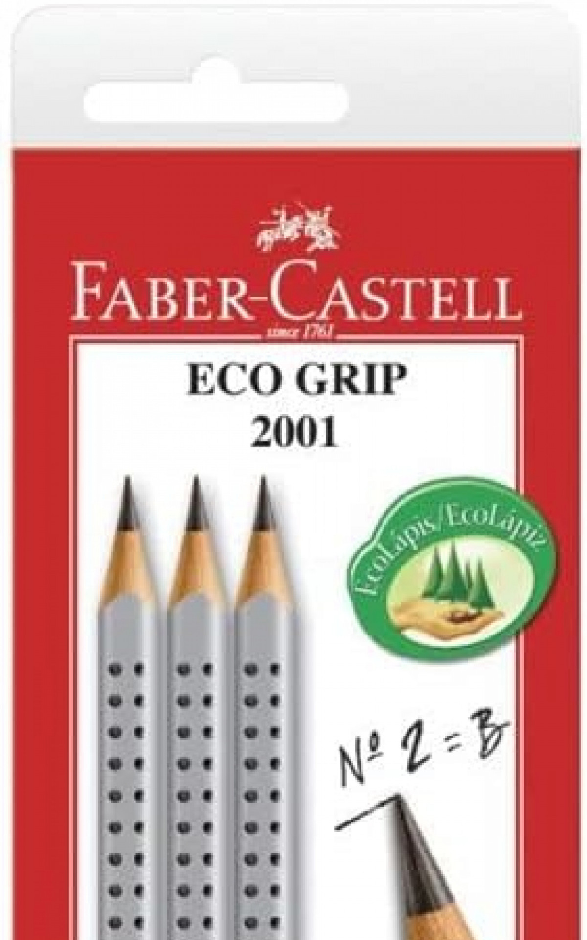 LÃ¡pis Grafite NÂº 2B Triangular, Faber-Castell (R$ 11,90)