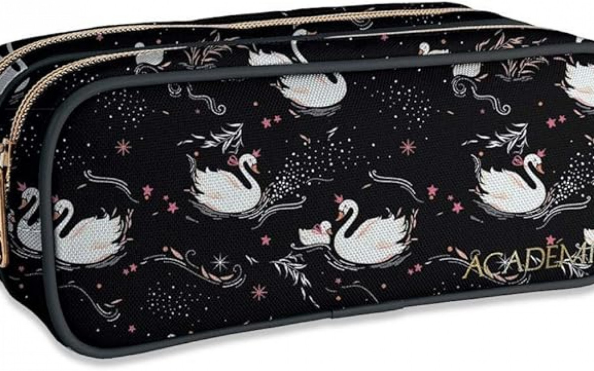 Estojo Duplo Grande Académie Cisne