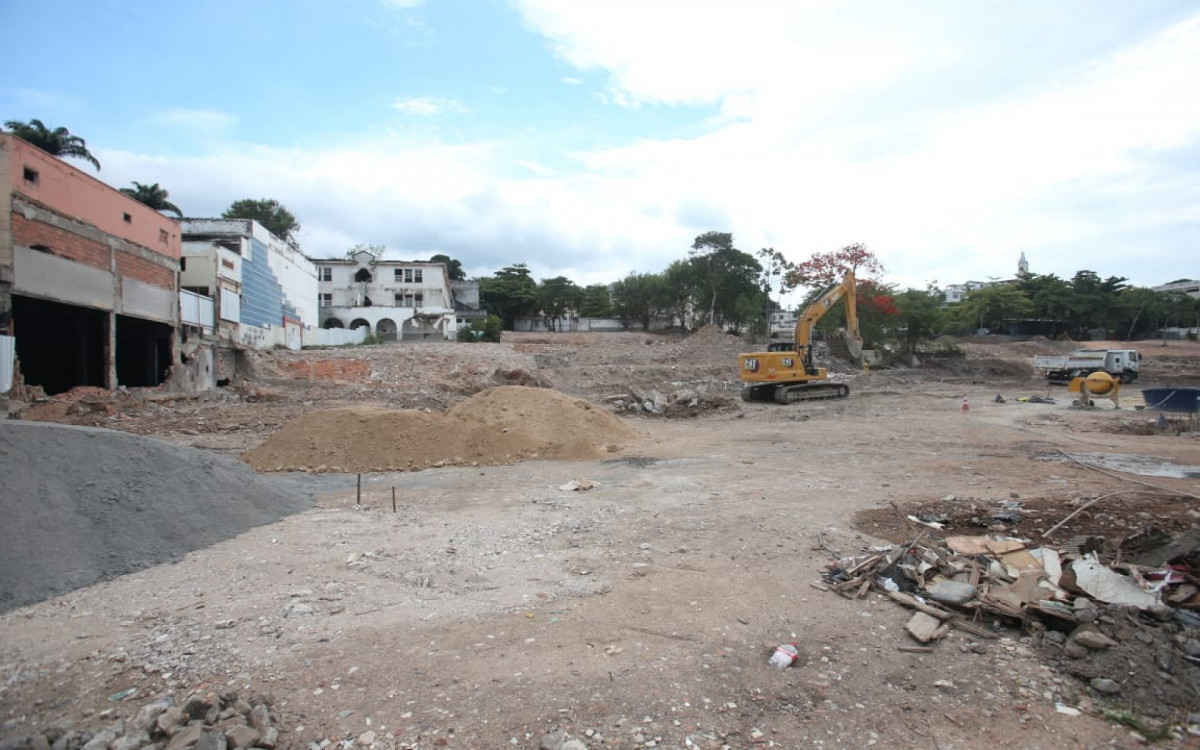 As obras no Parque Piedade continuam  - Cleber Mendes/Agência O DIA